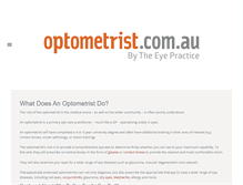 Tablet Screenshot of optometrist.com.au